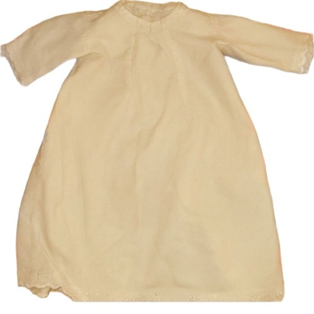 Vintage‎ Baby Christening Gown Lace Trim Heirloom Newborn Smock Dress
